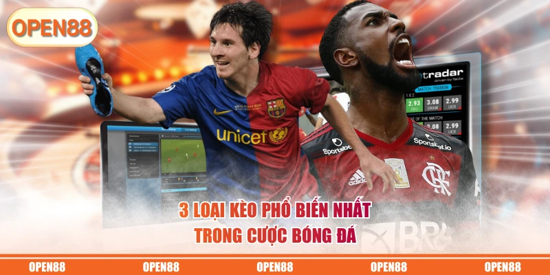 3 loại kèo phổ biến nhất trong cược bóng đá